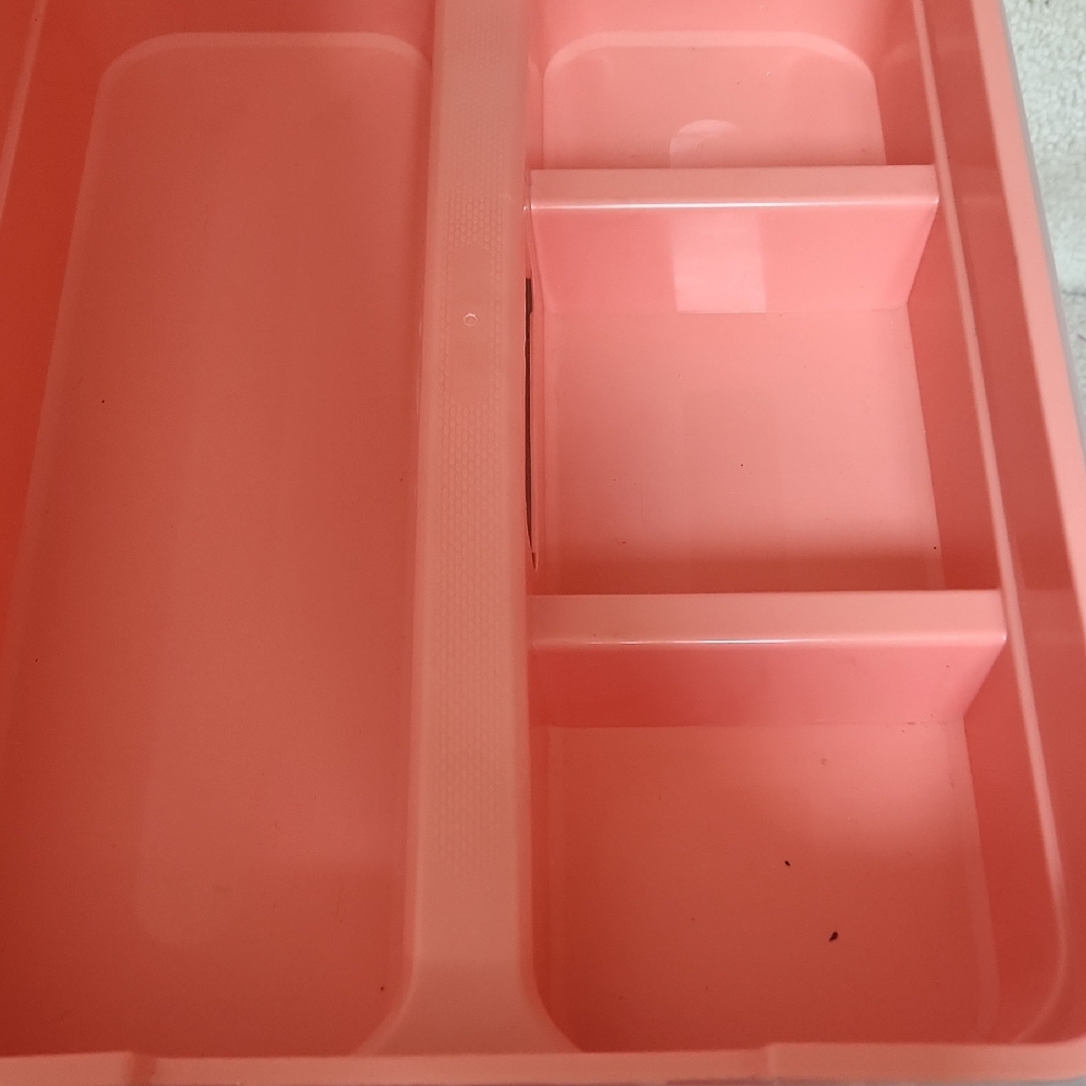 Pink Storage Box with Handle - Picture 3 of 4